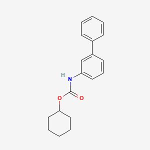 molecular formula C19H21NO2 B1682065 环己基联苯-3-基氨基甲酸酯 CAS No. 565460-15-3