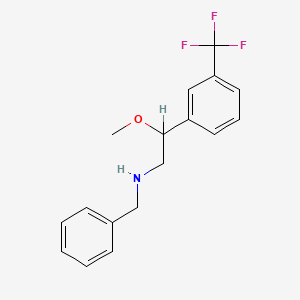 B1682074 (-)-beta-Methoxy-N-(phenylmethyl)-3-(trifluoromethyl)benzeneethanamine CAS No. 3549-17-5