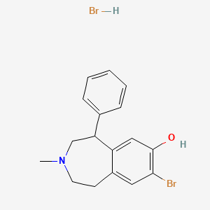 molecular formula C17H19Br2NO B1682079 溴化 SKF 83566 CAS No. 108179-91-5