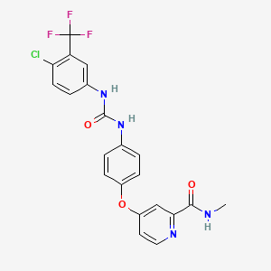 molecular formula C21H16ClF3N4O3 B1682111 索拉非尼 CAS No. 284461-73-0