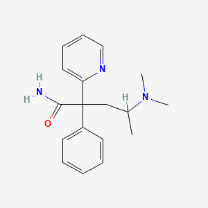 B1682146 4-(Dimethylamino)-2-phenyl-2-(2-pyridyl)pentanamide CAS No. 97987-88-7