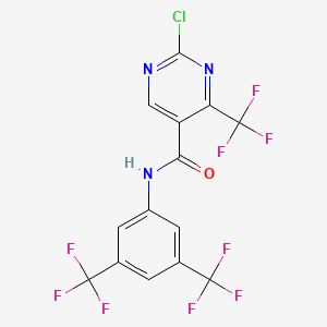 molecular formula C14H5ClF9N3O B1682160 N-[3,5-双(三氟甲基)苯基]-2-氯-4-(三氟甲基)-5-嘧啶甲酰胺 CAS No. 154563-54-9
