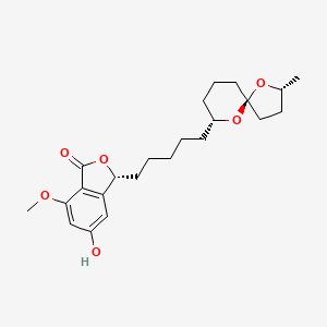 molecular formula C23H32O6 B1682166 螺环拉辛 CAS No. 126382-01-2