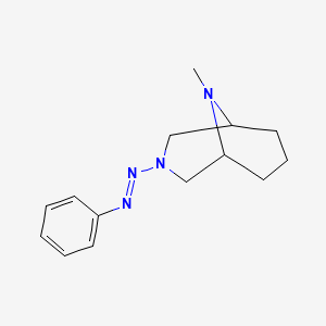 B1682201 9-Methyl-3-[(e)-phenyldiazenyl]-3,9-diazabicyclo[3.3.1]nonane CAS No. 3431-16-1