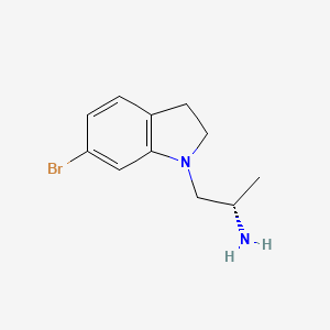 B1682203 (2S)-1-(6-bromo-2,3-dihydroindol-1-yl)propan-2-amine CAS No. 259857-99-3