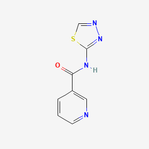 molecular formula C8H6N4OS B1682239 N-(1,3,4-噻二唑-2-基)吡啶-3-甲酰胺 CAS No. 51987-99-6