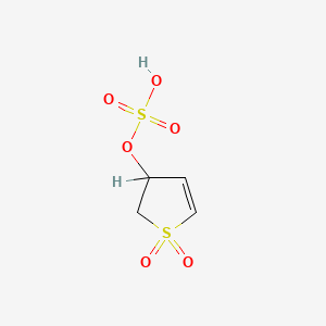 B1682324 Thiophene-3-ol, 2,3-dihydro-, sulfate, 1,1-dioxide CAS No. 69071-73-4