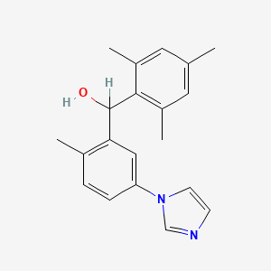Benzenemethanol, alpha-(5-(1H-imidazol-1-yl)-2-methylphenyl)-2,4,6-trimethyl-
