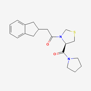 (4R)-3-(2-Indanacetyl)-4-(1-pyrrolidinecarbonyl)thiazolidine