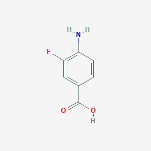 molecular formula C7H6FNO2 B016824 4-Amino-3-fluorobenzoic acid CAS No. 455-87-8
