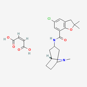 molecular formula C23H29ClN2O6 B1682405 Zatosetron maleate CAS No. 123482-23-5