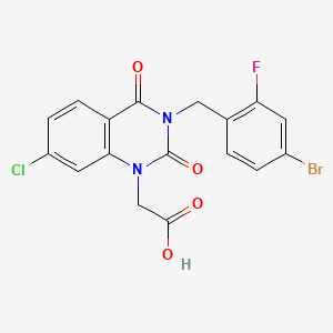 molecular formula C17H11BrClFN2O4 B1682419 Zenarestat CAS No. 112733-06-9