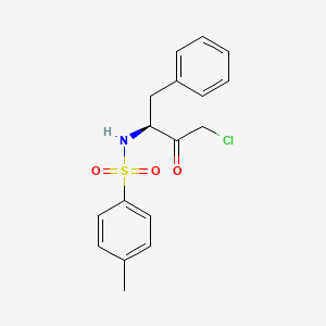 molecular formula C17H18ClNO3S B1682441 Tosylphenylalanyl chloromethyl ketone CAS No. 402-71-1