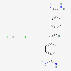 molecular formula C16H18Cl2N4 B1682486 二盐酸斯蒂巴胺 CAS No. 6935-63-3