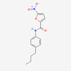 molecular formula C15H16N2O4 B1682489 N-(4-丁基苯基)-5-硝基呋喃-2-甲酰胺 CAS No. 346691-38-1