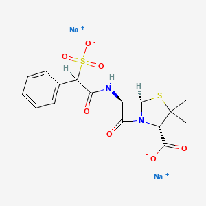 molecular formula C16H16N2Na2O7S2 B1682502 磺苄西林钠 CAS No. 28002-18-8