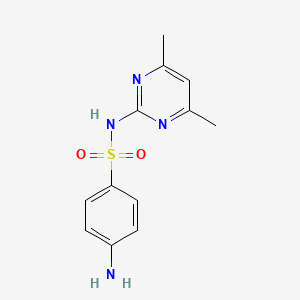 B1682506 Sulfamethazine CAS No. 57-68-1