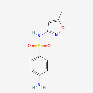 molecular formula C10H11N3O3S B1682508 磺胺甲恶唑 CAS No. 723-46-6