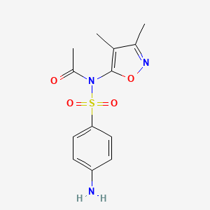molecular formula C13H15N3O4S B1682511 乙酰磺胺异恶唑 CAS No. 80-74-0