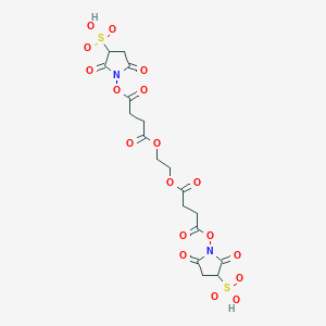 molecular formula C18H20N2O18S2 B1682513 磺基-EGS 交联剂 CAS No. 167410-92-6