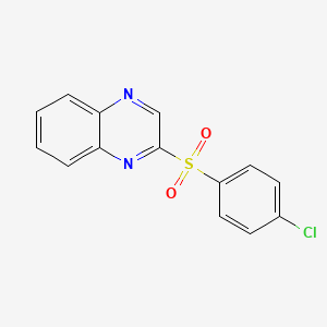 molecular formula C14H9ClN2O2S B1682522 2-(4-氯苯基)磺酰喹喔啉 CAS No. 338394-53-9