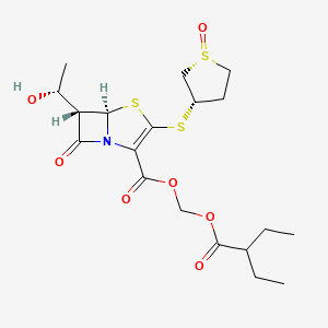 molecular formula C19H27NO7S3 B1682531 苏洛培南艾扎罗昔 CAS No. 1000296-70-7