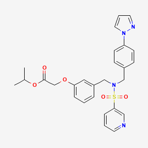 molecular formula C27H28N4O5S B1682589 他普利奈帕异丙酯 CAS No. 1005549-94-9