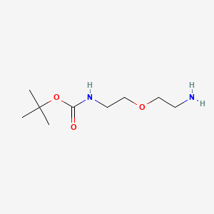 molecular formula C9H20N2O3 B1682592 叔丁基(2-(2-氨基乙氧基)乙基)氨基甲酸酯 CAS No. 127828-22-2