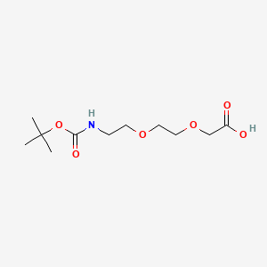 molecular formula C11H21NO6 B1682594 2,2-Dimethyl-4-oxo-3,8,11-trioxa-5-azatridecan-13-oic acid CAS No. 108466-89-3