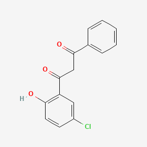 molecular formula C15H11ClO3 B1682628 1-(5-氯-2-羟基苯基)-3-苯基丙烷-1,3-二酮 CAS No. 5067-25-4