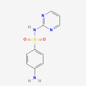 molecular formula C10H10N4O2S B1682646 Sulfadiazine CAS No. 68-35-9