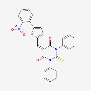 molecular formula C27H17N3O5S B1682684 高温要求A2抑制剂I CAS No. 313649-08-0