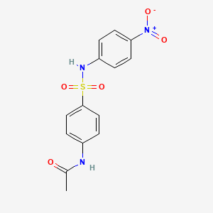 molecular formula C14H13N3O5S B1682703 Sulfanitran CAS No. 122-16-7