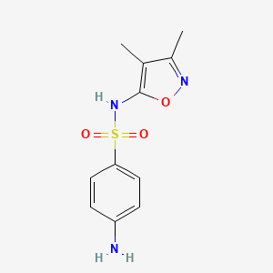 molecular formula C11H13N3O3S B1682709 磺胺异恶唑 CAS No. 127-69-5