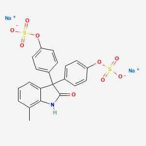 molecular formula C21H15NNa2O9S2 B1682712 Sulisatin sodium CAS No. 54935-04-5