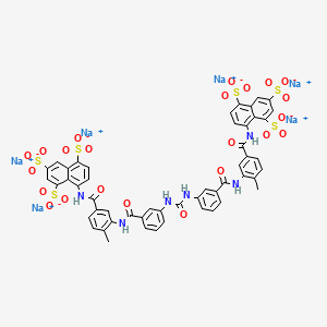 molecular formula C51H34N6Na6O23S6 B1682722 苏拉明钠 CAS No. 129-46-4