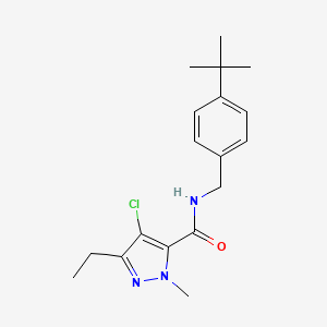 molecular formula C18H24ClN3O B1682729 Tebufenpyrad CAS No. 119168-77-3