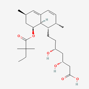 molecular formula C25H40O6 B1682744 替尼伐他汀 CAS No. 121009-77-6