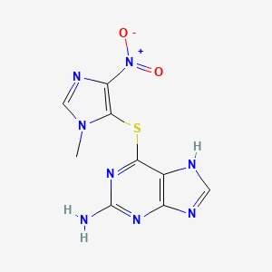 molecular formula C9H8N8O2S B1682796 Thiamiprine CAS No. 5581-52-2