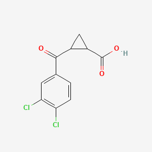 molecular formula C11H8Cl2O3 B1682808 (1s,2s)-2-(3,4-Dichlorobenzoyl)cyclopropanecarboxylic Acid CAS No. 213400-34-1