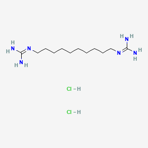 molecular formula C12H30Cl2N6 B1682853 Decamethylenediguanidine dihydrochloride CAS No. 301-15-5