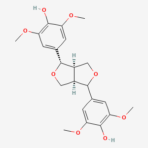 molecular formula C22H26O8 B1682857 (+)-合欢酚 CAS No. 21453-69-0