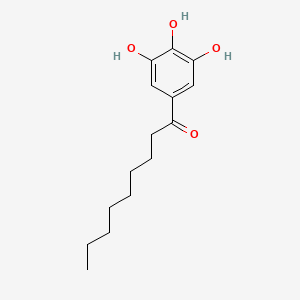 molecular formula C15H22O4 B1682886 1-(3,4,5-三羟基苯基)壬酮 CAS No. 100079-26-3