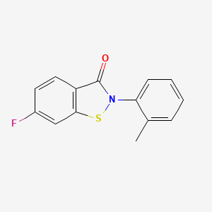 B1682892 6-Fluoro-2-(2-methylphenyl)-1,2-benzothiazol-3-one CAS No. 727664-79-1