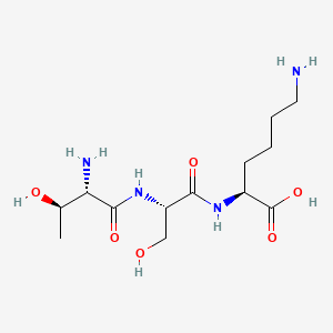 B1682895 Threonyl-seryl-lysine CAS No. 71730-64-8