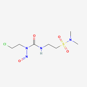 molecular formula C7H15ClN4O4S B1682935 牛磺酸芥子气 CAS No. 85977-49-7