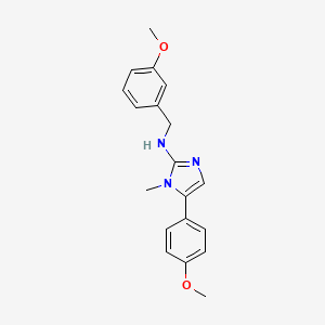 B1682957 N-(3-methoxybenzyl)-5-(4-methoxyphenyl)-1-methyl-1H-imidazol-2-amine CAS No. 827327-28-6