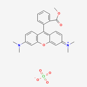 molecular formula C25H25ClN2O7 B1682969 Tetramethylrhodamine methyl ester perchlorate CAS No. 115532-50-8