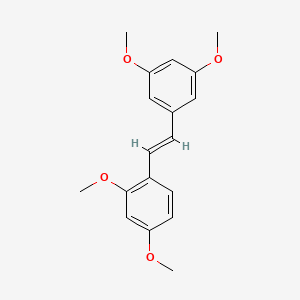 molecular formula C18H20O4 B1682970 2,3',4,5'-四甲氧基亚苄 CAS No. 24144-92-1