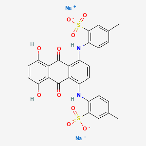 molecular formula C28H20N2Na2O10S2 B1682982 Acid Green 41 CAS No. 4430-16-4
